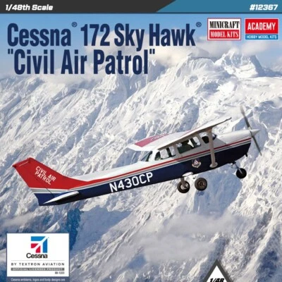 [1/48] 12367 Cessna 172 Sky Hawk Civil Air Patrol  ACADEMY HOBBY KITS - Image 1 of 4