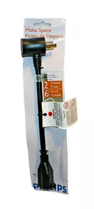 Philips AC VERLÄNGERUNGSADAPTER SPS1540 WA/37 2 AUSGÄNGE 6"" KABEL - Bild 1 von 4