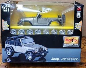 RARE MAISTO JEEP WRANGLER RUBICON ASSEMBLY LINE DIECAST MODEL KIT NEW BOX WEAR - Picture 1 of 4