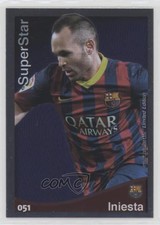 2014 Mundicromo Las Fichas Quiz de la Liga 2015 Super Star Andres Iniesta #051
