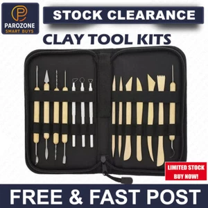 14pc Polymer Clay Tools Modelling Sculpting Tool Pottery Models Art Projects Set - Picture 1 of 19