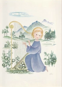 Gravure Illustration par Josette et Suzanne Boland 1966 - Picture 1 of 1