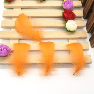 100 Pcs/Lot Natural 4-7cm/1-2 Inch Small Floating Goose Feather for Diy Carnival