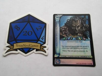 Commander Enoch Helfrich UR FOIL Fires of Pyrus Warhammer 40k Dark Millennium - Image 1 of 3