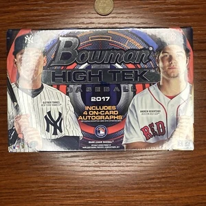 2017 BOWMAN HIGH TEK BASEBALL Sealed HOBBY Box AARON JUDGE RC Year BETTS 4 AUTO - Picture 1 of 6