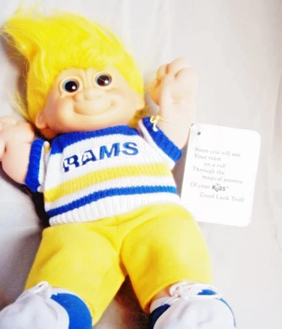 Troll Kidz LA Los Angeles Football Doll By Russ Team NFL 10" Vintage Rare Toy Cover