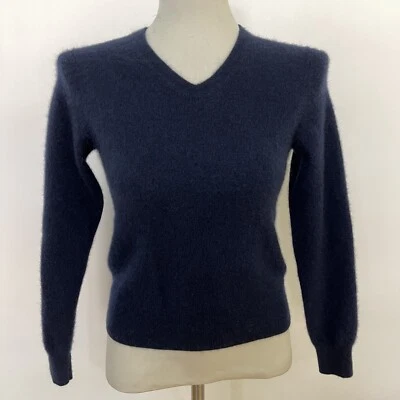 Uniqlo Women's Sweater X-Small Navy Blue 100% Cashmere - Image 1 of 4