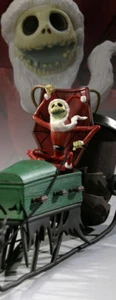 NIGHTMARE BEFORE CHRISTMAS THE ORIGINAL JACK REINDEER SLED SET 1999 - Picture 1 of 3
