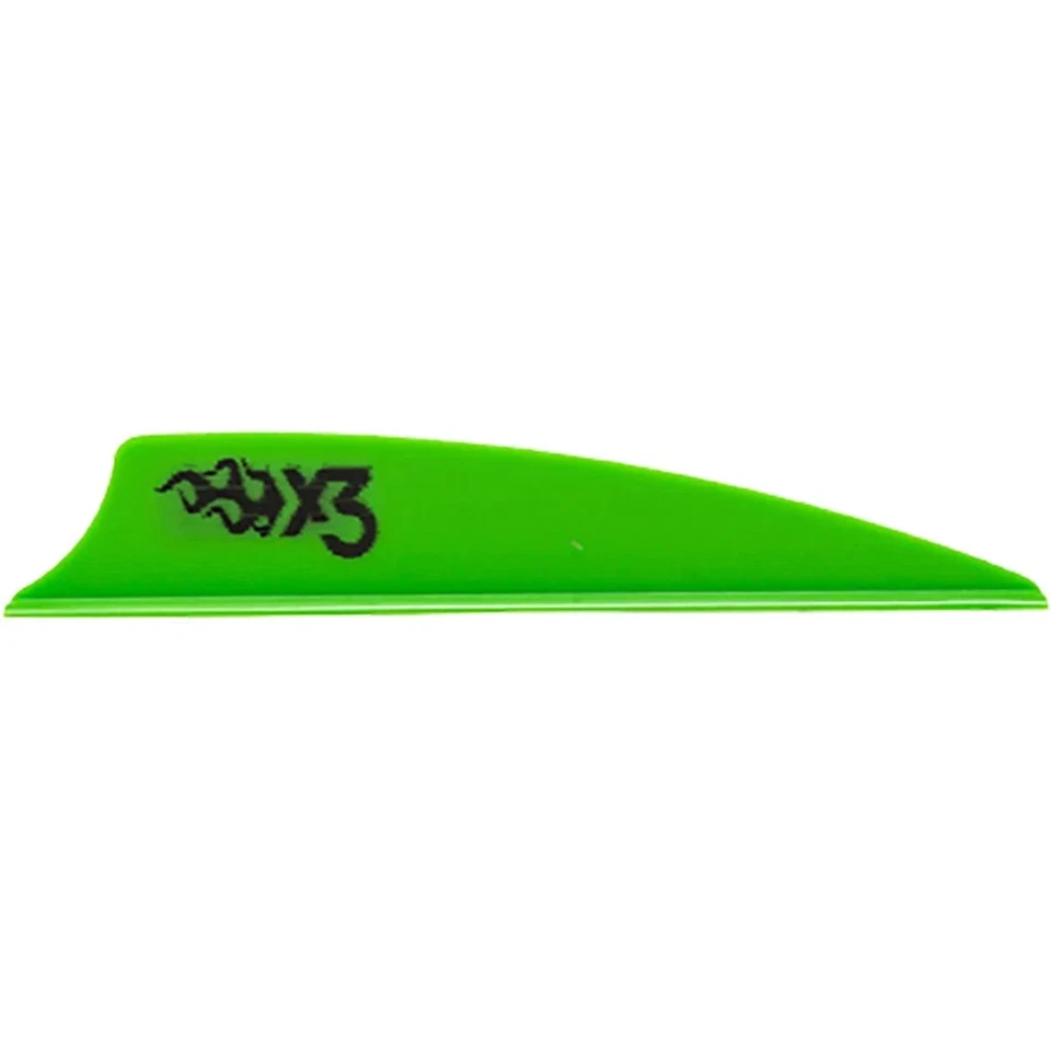 Bohning X3 Vanes Neon Green 2.25 in. 100 pk. - Image 1 of 1