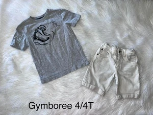 Gymboree Mix & Match Tee 4 & Gymboree Jump into Summer Denim Shorts 4T - Picture 1 of 1