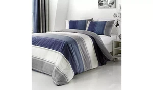 SAVE 40% - Fusion Betley Stripe Blue Bedding Set - King size (1970) - Picture 1 of 1