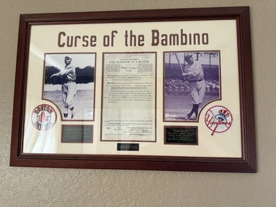 Babe Ruth Curse Of The Bambino Plaque - Image 1 of 4