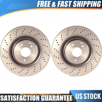 Front Brembo Performance OE Brake Rotors For Mercedes-Benz CLK55 AMG 2003 2004 - Image 1 of 4