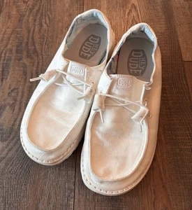 Zapatos para mujer Hey Dude "Wendy" blancos SILK MOON talla 7 - Imagen 1 de 4
