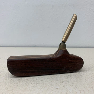 Pen Holder WOODEN TOUCH CUSTOM HAND MADE IN COOS BAY OREGON VINTAGE PUTTER - Image 1 of 4