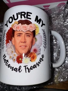 Nicolas Cage You're My National Treasure Película Taza Fan Regalo NUEVO - Imagen 1 de 2