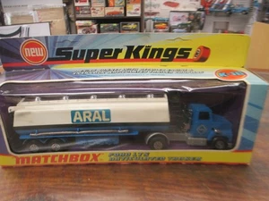 VINTAGE 1973 MATCHBOX SUPER KINGS K-16 ARAL FORD LTS ARTICULATED TANKER  MIB - Picture 1 of 5