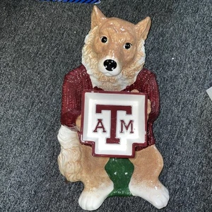 Vintage 2003 Texas A&M Mascot Reveille Chips And Dip Tray Aggies Gig Em Maroon - Picture 1 of 5