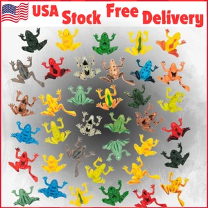 Plastic Frogs Toy Small, Mini Resin Fake Frog Figures for Forest Animals 36 Pcs - Picture 1 of 12