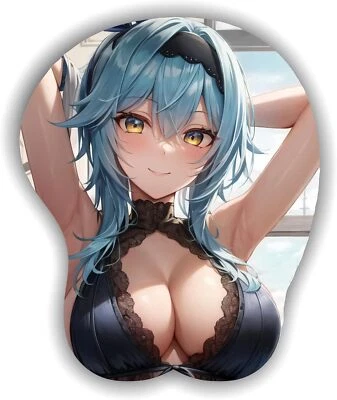 Alfombrillas de ratón Genshin Impact EULA 3D Anime Gel de sílice Soporte para muñeca Ratón Juego/Hogar Foto 1 de 4