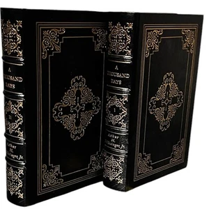 Easton Press Full Leather Bound Book A Thousand Days JFK By Schlesinger 2V - Picture 1 of 7