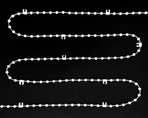 1 Metre Strong Quality White Vertical Blind Bottom Chain 89 mm (3.5") - Picture 1 of 1