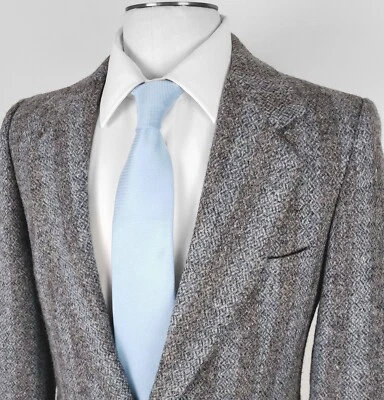 Abrigo deportivo Harris Tweed 38R azul cielo regata rayas ajuste ceñido de colección Foto 1 de 4