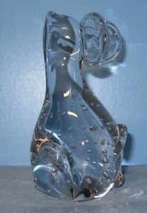 "Estatuilla de ratón de vidrio transparente pisapapeles 4,5""" - Imagen 1 de 9