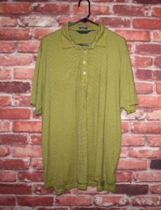 Ralph Lauren Polo Golf Shirt For Men Size XL Yellow/Black Striped Short Sleeves - Picture 1 of 5