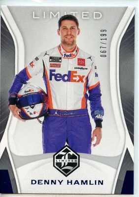2020 Panini Chronicles Racing NASCAR Limited BLUE #6 Denny Hamlin #67/199 - Image 1 of 2