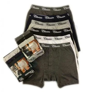 12 Paar Herren Boxer Shorts, Klassisch Designer Marine Schwarzgrau Unterwäsche - Bild 1 von 1