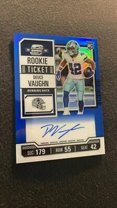 2023 Contenders Optic #108 Deuce Vaughn Auto Rookie Ticket - Picture 1 of 2