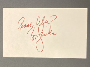 Bob Lanier HOF Basketball Autographed 3x5 Index Card Detroit Pistons Bucks