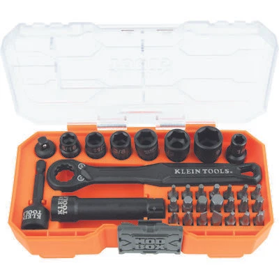 Klein Tools 65300 Impact-Rated Pass Through Socket Set, 1/4" Drive, 32 Pc. - Image 1 of 4