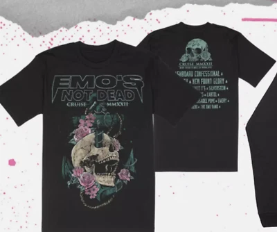 Camisa Extra Grande Calavera Exclusiva Emo's Not Dead Cruise Foto 1 de 4