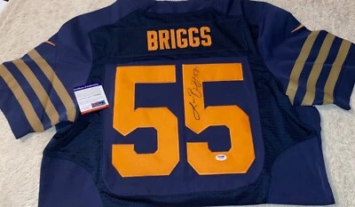 Chicago Bears LANCE BRIGGS SIGNED AUTO JERSEY COA PSA PHOTO PROOF  - Image 1 of 4