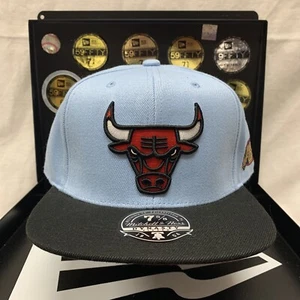 Chicago Bulls Mitchell & Ness “NBA Reload 2.0 Collection” Fitted Hat Size 7-5/8 - Picture 1 of 5