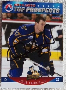 Tarjeta St. Louis Blues Cade Fairchild 2011/12 AHL Top Prospects automática - Imagen 1 de 1