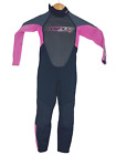 O'neill Girls Full Wetsuit Kids Childs Size 4 Reactor 3/2 Pink - Excellent Cond!