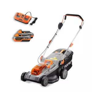 Tagliaerba elettrico a batteria FUXTEC E2RM37 larghezza taglio 37cm SET Batt+car - Foto 1 di 9