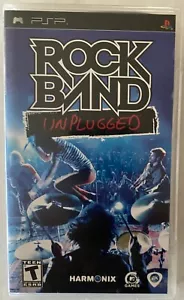 ROCK BAND UNPLUGGED PSP CON LIBRO E CUSTODIA USATO TEEN - Foto 1 di 5