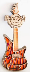 Hard Rock Cafe OSAKA 3D Woodgrain Guitar Magnet - Picture 1 of 1