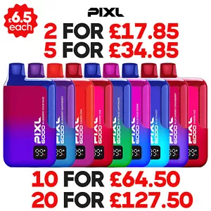 PIXL 6000 Disposable Vape Kit | E-Cig | 6000 Puffs | Vape Kit 20mg - Picture 1 of 29