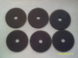 Set of 6 Fiber Washers 2-1/4" OD x 3/8" Hole 1/8" Thick Silver Streak FW-21438 - Picture 1 of 3