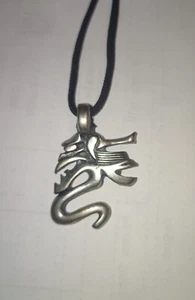 METAL SAMURAI PENDANT NECKLACE C129 - Picture 1 of 2
