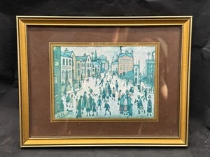 QUADRO VINTAGE L.S LOWRY INCORNICIATO PRIMA STAMPA - Foto 1 di 6