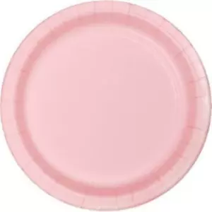 Pink 9 Inch Paper Plates 24 Per Pack Pink Tableware Party Decorations Supplies - Picture 1 of 1