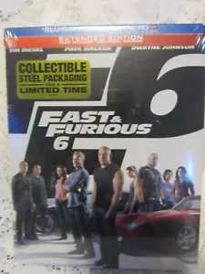 FAST & FURIOUS 6 BLU-RAY EXTENDED EDITION New SteelBook edition - Picture 1 of 7