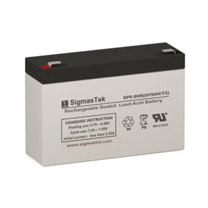 SigmasTek SP6-9HR Battery (6V 9AH Terminal F2) - Picture 1 of 5