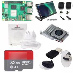 Raspberry Pi 5 2/4/8/16GB Starter Kit - 7'' Touchscreen, Active Cooler, 27W PSU - Afbeelding 1 van 9